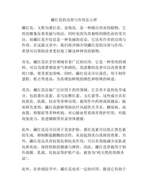 藏红花的功效与作用怎么样