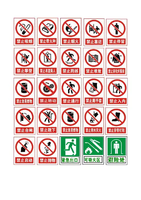 安全标志图片GB2894-2008