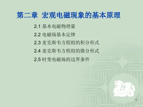 宏观电磁现象的基本原理