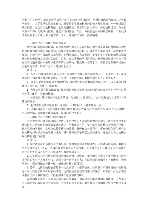 “自主建构”