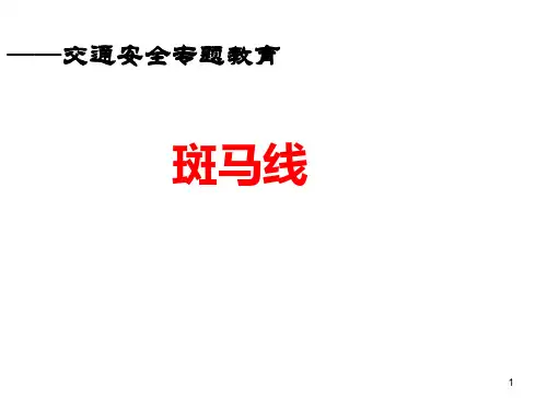 斑马线班会ppt课件