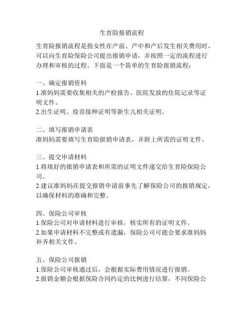 生育险报销流程