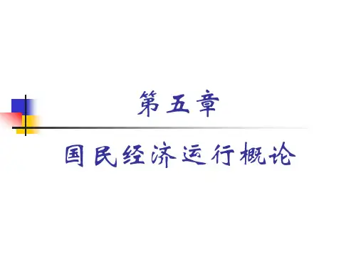 国民经济学教学课件第五章 国民经济运行概论