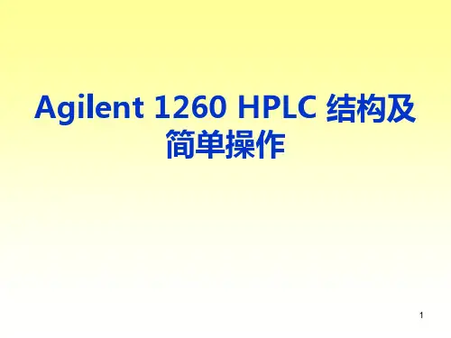 液相色谱工作原理及简单操作 PPT课件