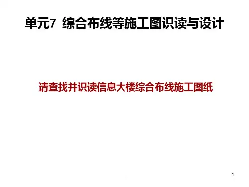 综合布线等施工图识读与设计PPT课件