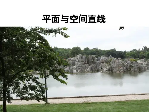 3.3-3.4空间直线与平面