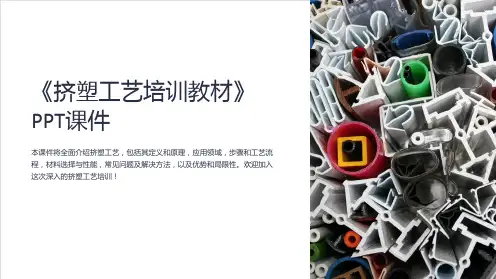 《挤塑工艺培训教材》课件