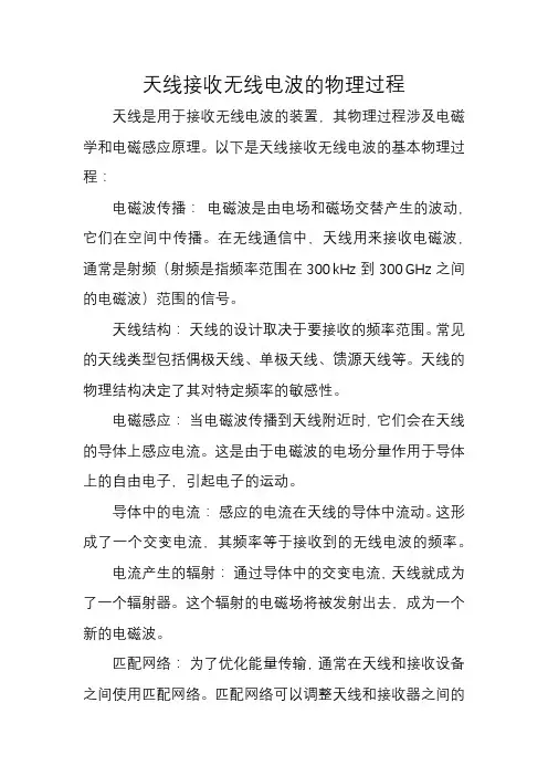 天线接收无线电波的物理过程