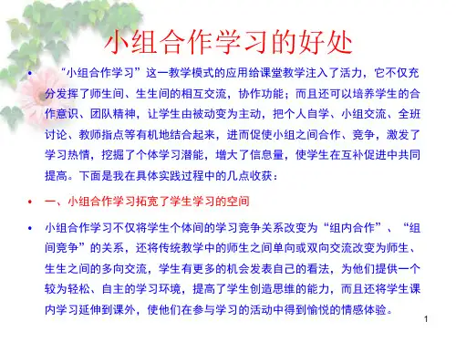 小组合作学习ppt课件