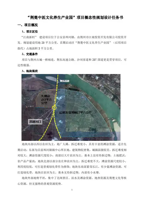 “荆楚中医文化养生产业园”项目概念性规划设计