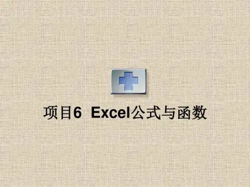 第五章Excel公式与函数ppt课件