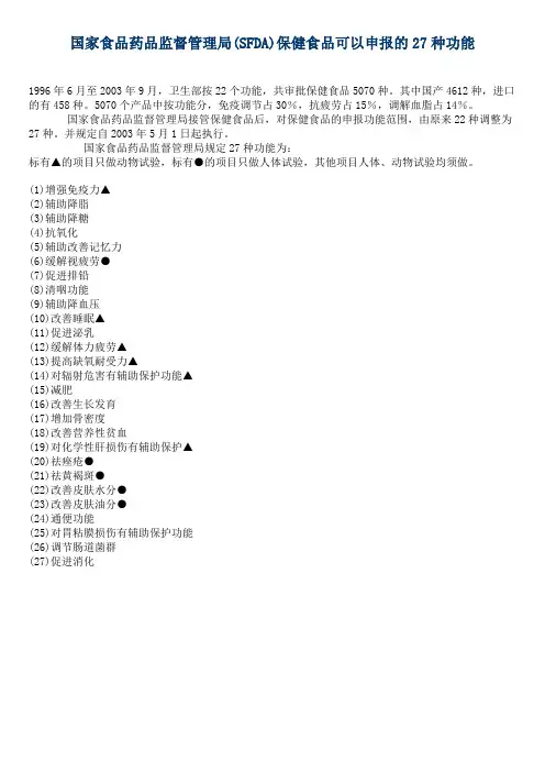 27种保健品