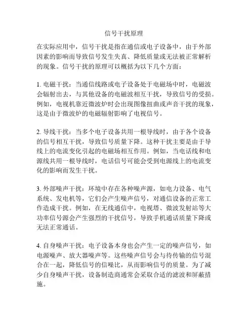 信号干扰原理