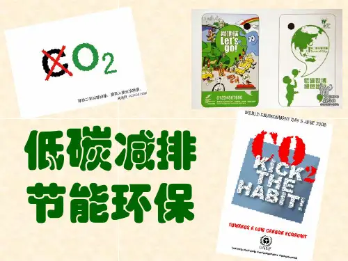 低碳减排节能环保ppt