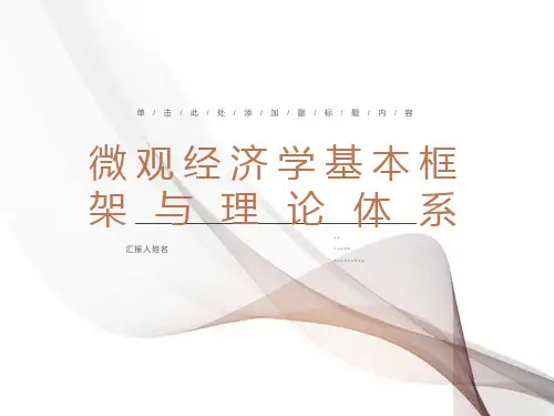 微观经济学基本框架与理论体