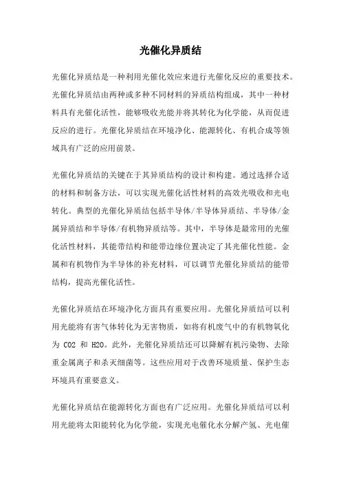 光催化异质结