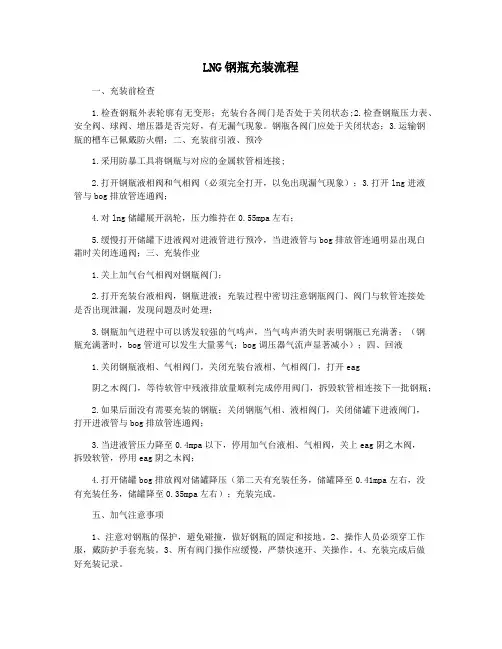 LNG钢瓶充装流程