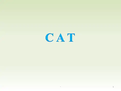 介绍猫的英文PPT课件
