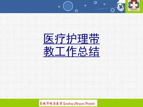 医疗护理带教工作总结PPT优质课件