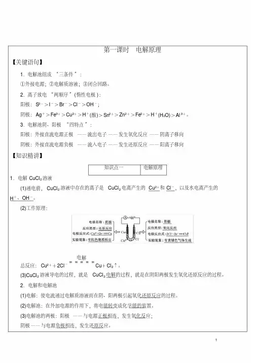 电解池-——高考化学各个知识点突破