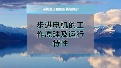 步进电机的工作原理及运行特性