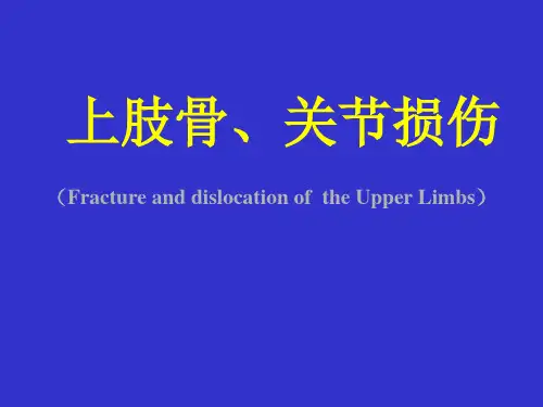 上肢骨折与关节损伤-精品医学课件