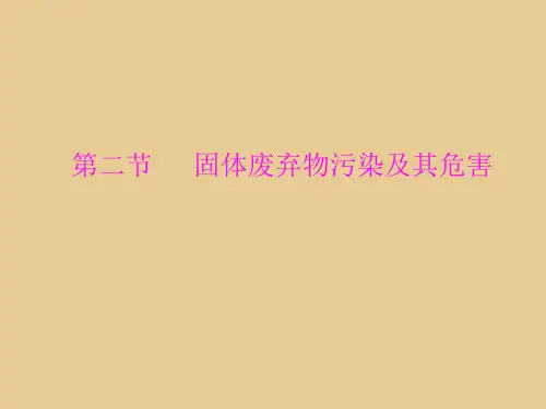 固体废弃物污染及其危害课件精编版