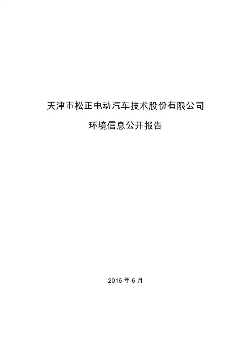 天津松正电动汽车技术股份有限公司