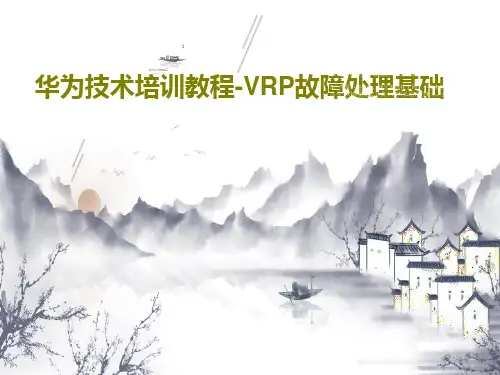 华为技术培训教程-VRP故障处理基础38页PPT