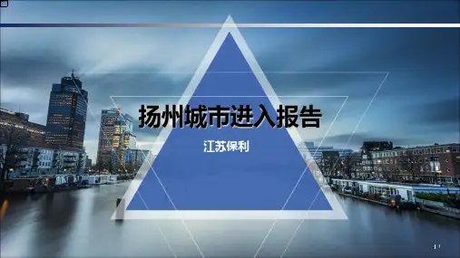 【城市进入】扬州城市进入报告