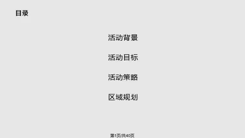 矿泉水营销活动策划方案PPT课件