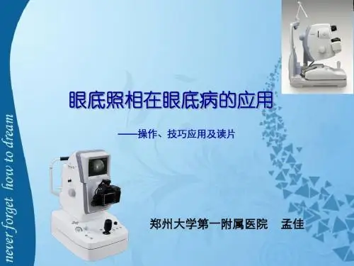 眼底照相在眼底病的应用