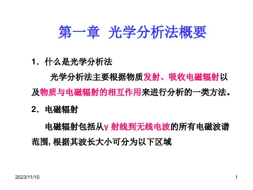 光学分析法概要