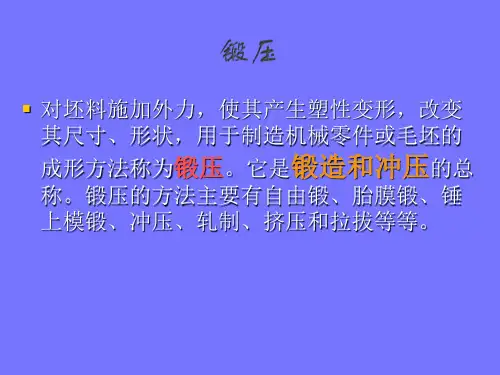 锻压加工学习培训课件