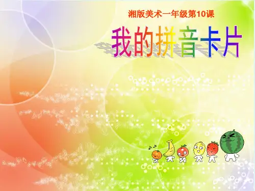 一年级上册美术我的拼音卡片湘美版