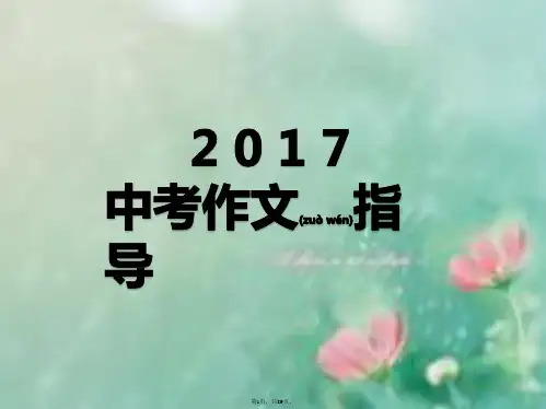 2017中考作文指导(共89张)