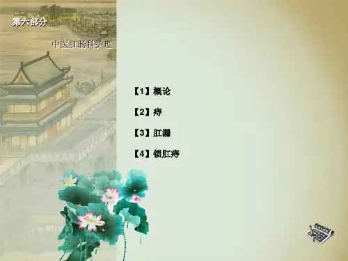 中医肛肠科护理 PPT课件