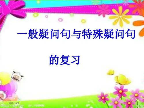 一般疑问句和特殊疑问句PPT课件