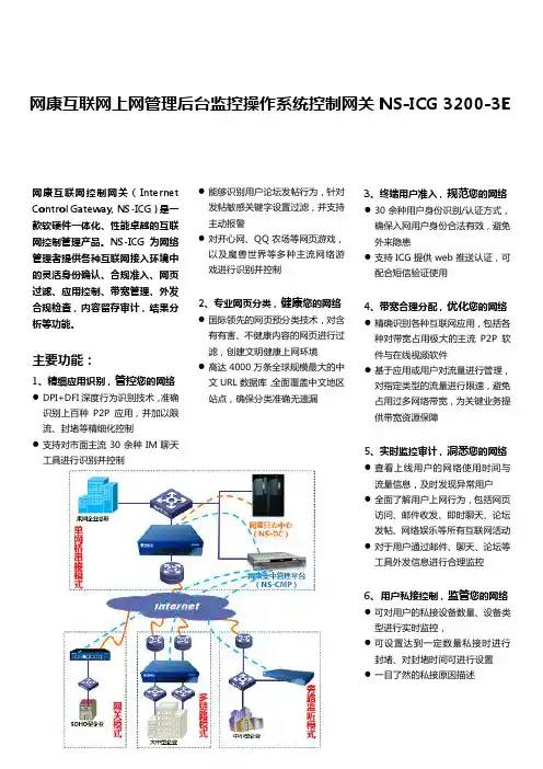 网康互联网控制网关InternetControlGatewayNSICG是