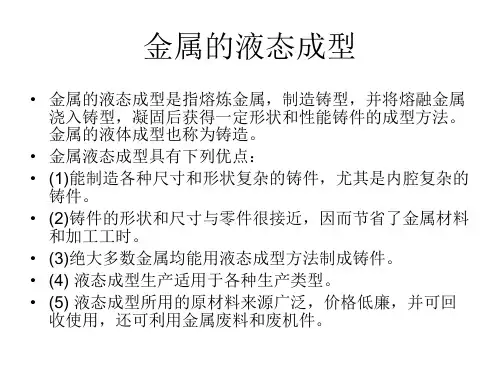 金属的液态成型(精)