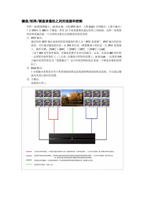 mmx键盘 矩阵 硬盘录像机连接和控制