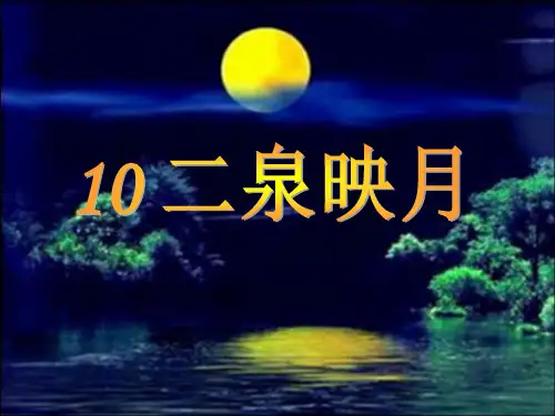 10、二泉映月精品PPT课件