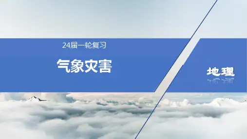 2024届高考地理一轮复习课件：气象灾害