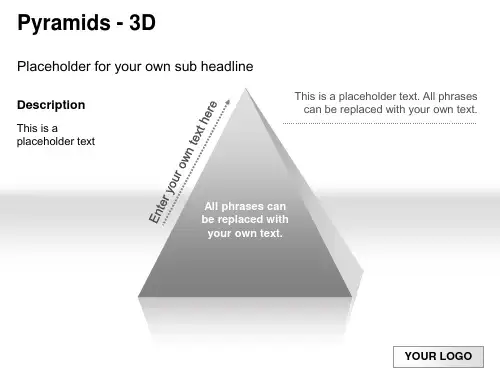 2020高端经典精美3D三角金字塔风格PPT模板