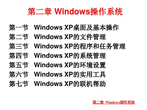 大学计算机应用基础教程第2章-操作系统