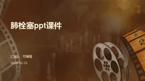 肺栓塞PPT课件