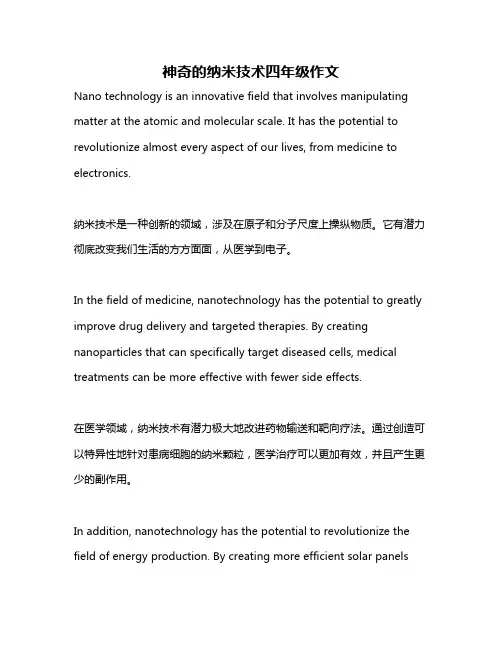 神奇的纳米技术四年级作文