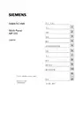 SIEMENS SIMATIC HMI Multi Panel MP 370 设备手册