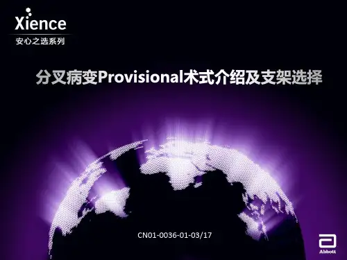 分叉病变Provisional术式介绍及支架选择
