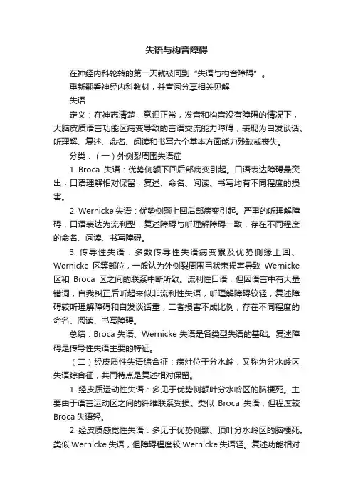 失语与构音障碍